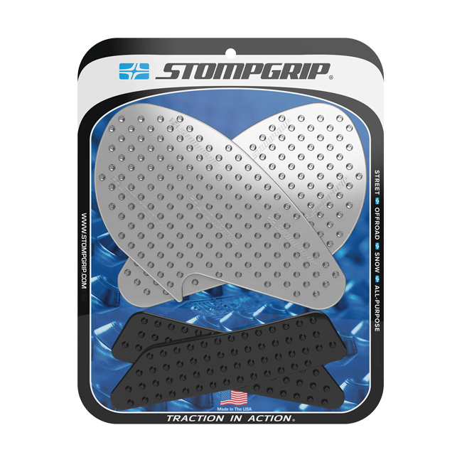 Stompgrip Vulcano Traction Pads for Yamaha YZF-R3 2019-2026 in black