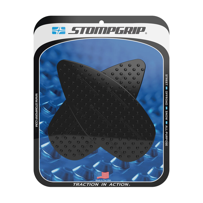 Stompgrip Vulcano Traction Pads for Aprilia RS 660 2020-2026 in black and transparent