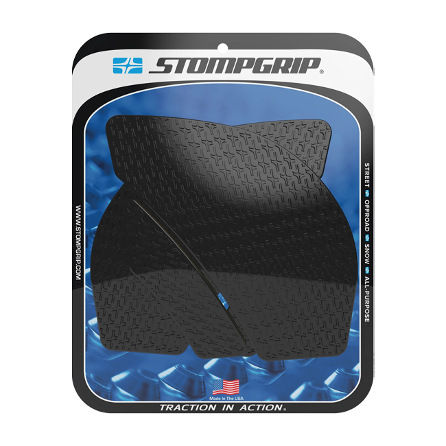 Stompgrip Icon traction pads for Kawasaki ZX-6R 636 RR 2009-2026 transparent black hybrid