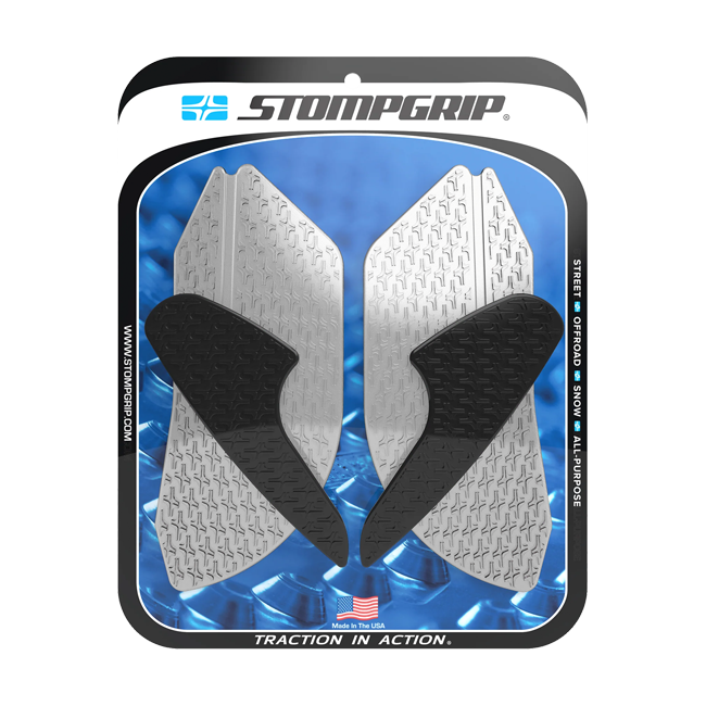 Stompgrip Icon Traction Pads for Ducati Panigale 899/959 transparent black hybrid
