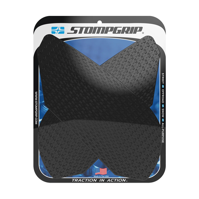 Stompgrip Icon Traction Pads for Triumph Daytona 675/R — black and transparent options