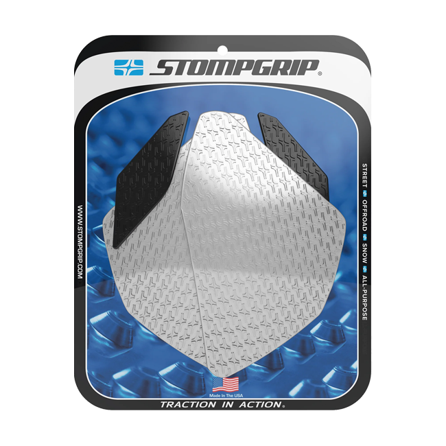 Stompgrip Icon Traction Pads for Yamaha YZF-R3 2015-2018 — transparent, black and hybrid options