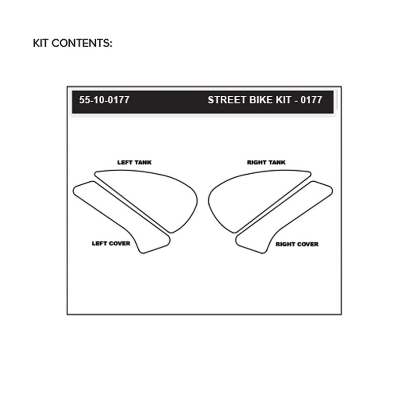 Stompgrip Icon traction pads for Honda CBR 1000 RR-R SC82, transparent and black options