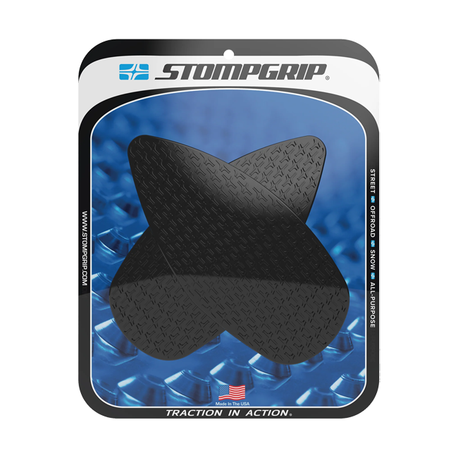 Stompgrip Icon Traction Pads for Aprilia RS 660 2020-2026 in black and transparent