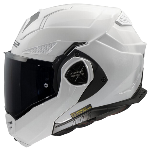 LS2 FF901 Advant X Solid White – Flip-Up Touring Helmet ECE 22.06 P/J
