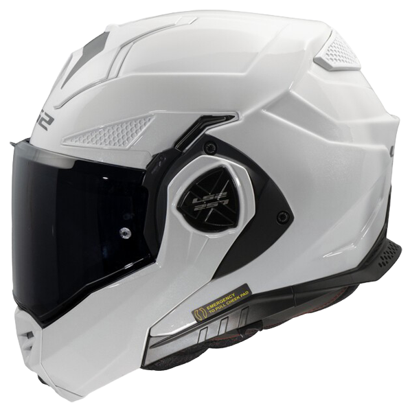 LS2 FF901 Advant X Solid White – Flip-Up Touring Helmet ECE 22.06 P/J