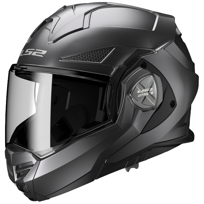 LS2 FF901 Advant X Solid Matt Titanium – Flip-Up Touring Helmet ECE 22.06 P/J