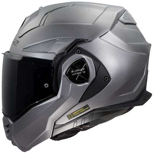 LS2 FF901 Advant X Solid Matt Titanium – Flip-Up Touring Helmet ECE 22.06 P/J