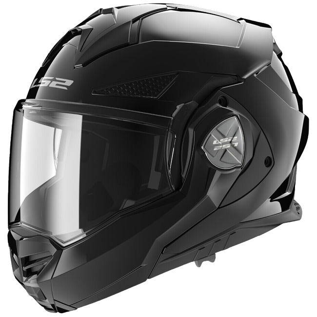 LS2 FF901 Advant X Solid Gloss Black – Flip-Up Touring Helmet ECE 22.06 P/J