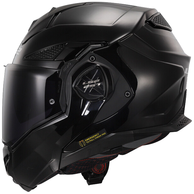 LS2 FF901 Advant X Solid Gloss Black – Flip-Up Touring Helmet ECE 22.06 P/J