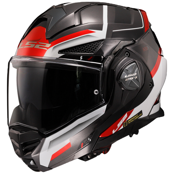 LS2 FF901 Advant X Spectrum Black White Red – Flip-Up Touring Helmet ECE 22.06 P/J
