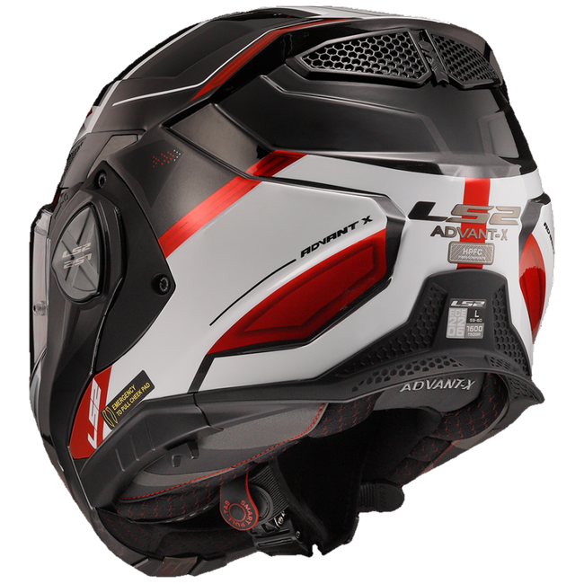 LS2 FF901 Advant X Spectrum Black White Red – Flip-Up Touring Helmet ECE 22.06 P/J