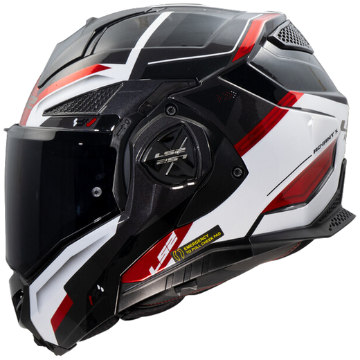 LS2 FF901 Advant X Spectrum Black White Red – Flip-Up Touring Helmet ECE 22.06 P/J