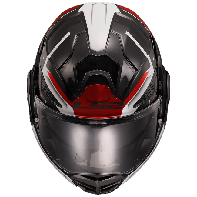 LS2 FF901 Advant X Spectrum Black White Red – Flip-Up Touring Helmet ECE 22.06 P/J