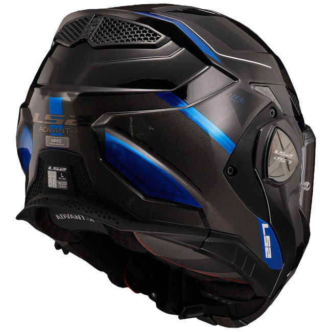 LS2 FF901 Advant X Spectrum Black Titanium Blue – Flip-Up Touring Helmet ECE 22.06 P/J