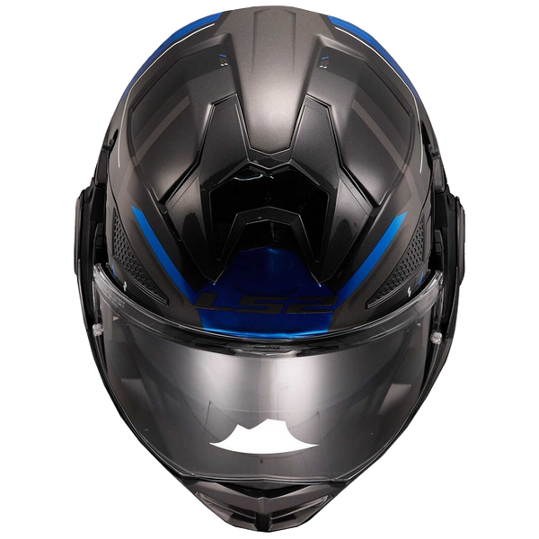 LS2 FF901 Advant X Spectrum Black Titanium Blue – Flip-Up Touring Helmet ECE 22.06 P/J
