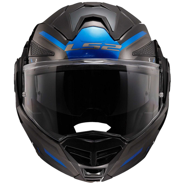 LS2 FF901 Advant X Spectrum Black Titanium Blue – Flip-Up Touring Helmet ECE 22.06 P/J