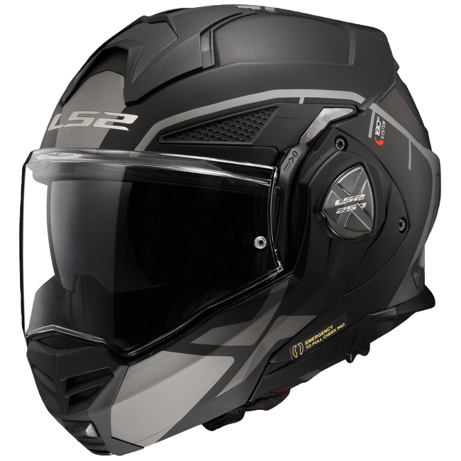 LS2 FF901 Advant X Metryk Matt Titanium – Flip-Up Touring Helmet ECE 22.06 P/J