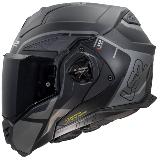 LS2 FF901 Advant X Metryk Matt Titanium – Flip-Up Touring Helmet ECE 22.06 P/J