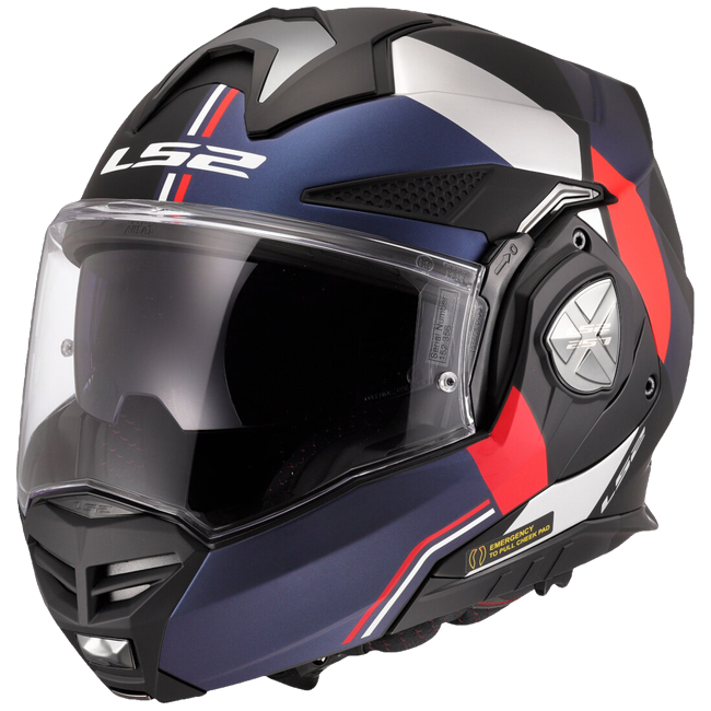 LS2 FF901 Advant X Ultra Blue Red – Flip-Up Touring Helmet ECE 22.06 P/J