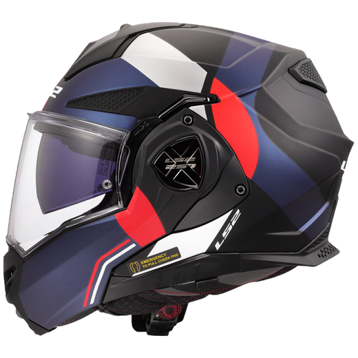 LS2 FF901 Advant X Ultra Blue Red – Klapphelm ECE 22.06 P/J