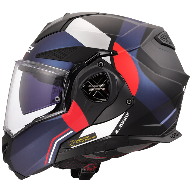 LS2 FF901 Advant X Ultra Blue Red – Flip-Up Touring Helmet ECE 22.06 P/J