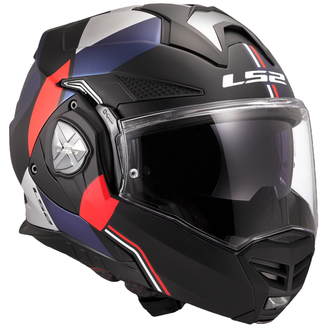 LS2 FF901 Advant X Ultra Blue Red – Flip-Up Touring Helmet ECE 22.06 P/J