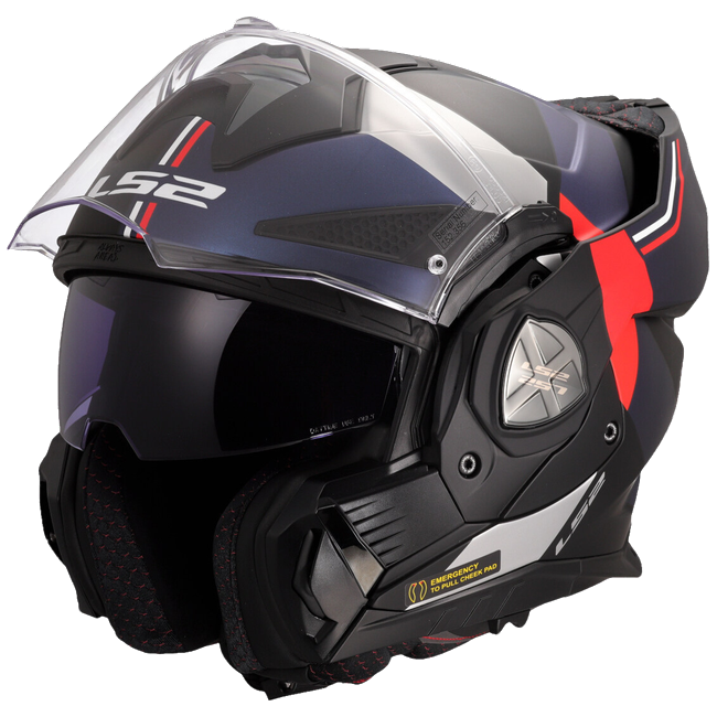 LS2 FF901 Advant X Ultra Blue Red – Flip-Up Touring Helmet ECE 22.06 P/J