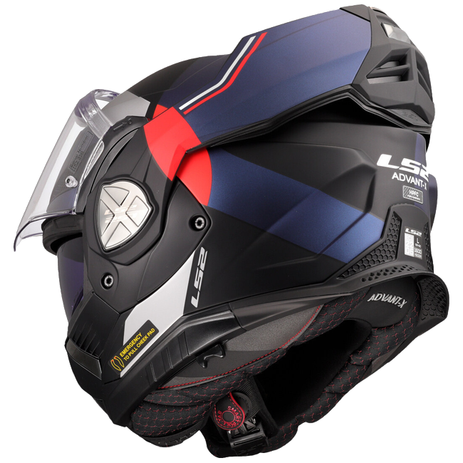 LS2 FF901 Advant X Ultra Blue Red – Flip-Up Touring Helmet ECE 22.06 P/J