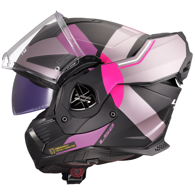 LS2 FF901 Advant X Ultra Grey Purple – Flip-Up Touring Helmet ECE 22.06 P/J