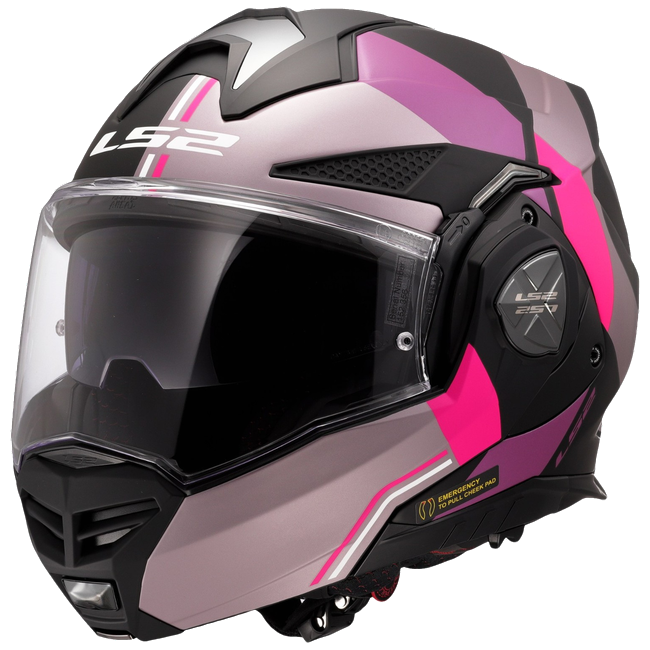 LS2 FF901 Advant X Ultra Grey Purple – Flip-Up Touring Helmet ECE 22.06 P/J