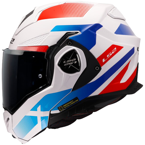 LS2 FF901 Advant X Nova White Blue Red – Flip-Up Touring Helmet ECE 22.06 P/J