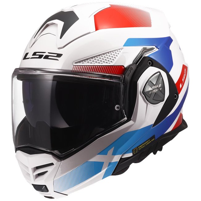 LS2 FF901 Advant X Nova White Blue Red – Flip-Up Touring Helmet ECE 22.06 P/J