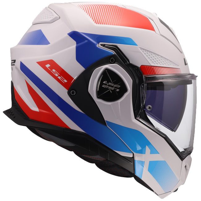 LS2 FF901 Advant X Nova White Blue Red – Flip-Up Touring Helmet ECE 22.06 P/J