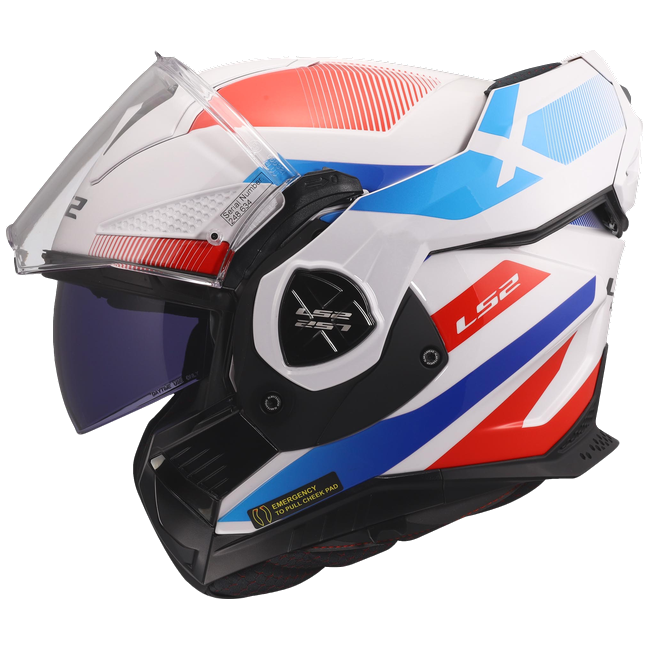 LS2 FF901 Advant X Nova White Blue Red – Flip-Up Touring Helmet ECE 22.06 P/J