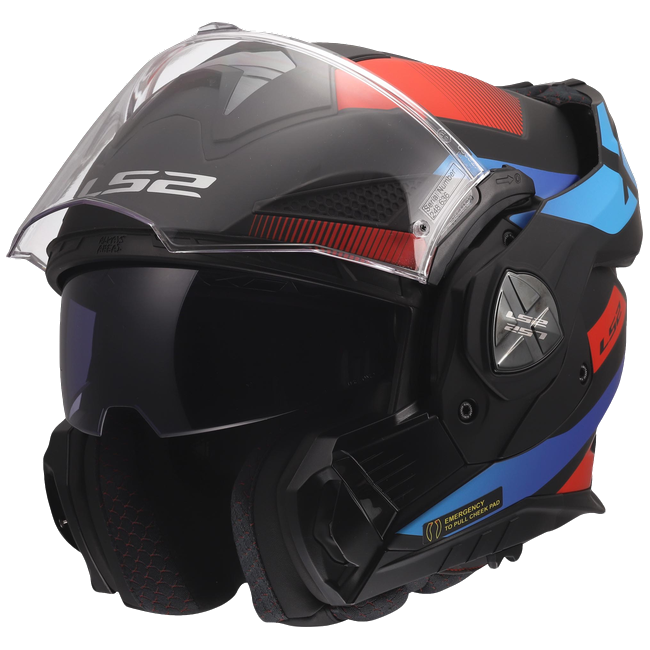 LS2 FF901 Advant X Nova Black Red Blue – Flip-Up Touring Helmet ECE 22.06 P/J
