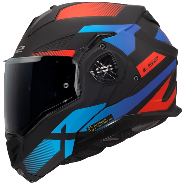 LS2 FF901 Advant X Nova Black Red Blue – Flip-Up Touring Helmet ECE 22.06 P/J