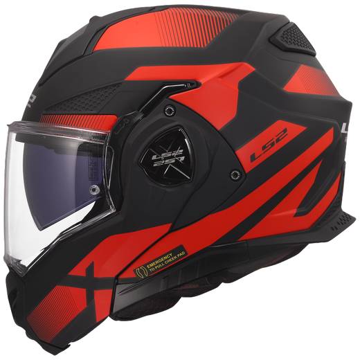 LS2 FF901 Advant X Nova Black Red – Klapphelm ECE 22.06 P/J