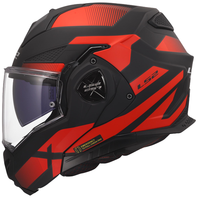 LS2 FF901 Advant X Nova Black Red – Flip-Up Touring Helmet ECE 22.06 P/J