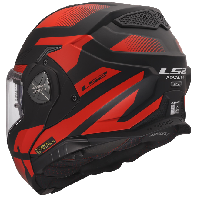 LS2 FF901 Advant X Nova Black Red – Flip-Up Touring Helmet ECE 22.06 P/J