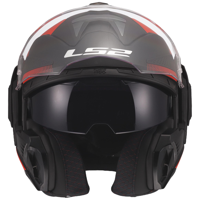 LS2 FF901 Advant X Nova Black Red – Flip-Up Touring Helmet ECE 22.06 P/J