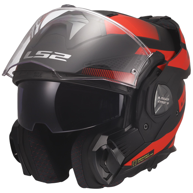LS2 FF901 Advant X Nova Black Red – Flip-Up Touring Helmet ECE 22.06 P/J