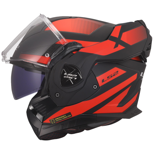 LS2 FF901 Advant X Nova Black Red – Flip-Up Touring Helmet ECE 22.06 P/J