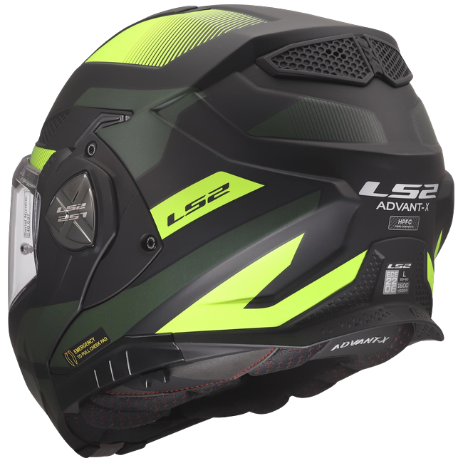LS2 FF901 Advant X Nova Black H-V Yellow – Flip-Up Touring Helmet ECE 22.06 P/J