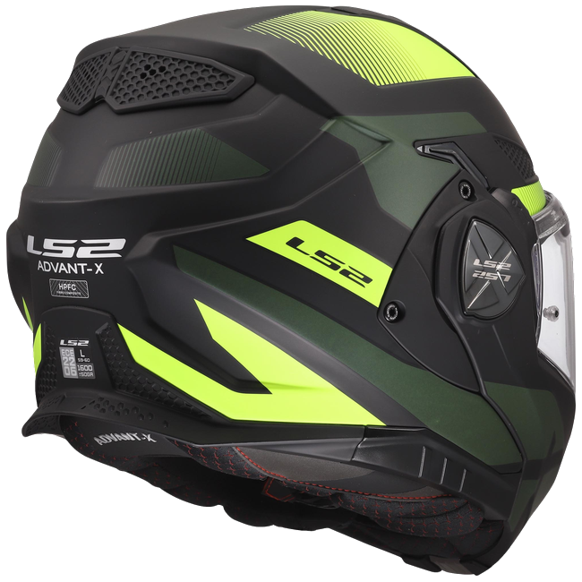 LS2 FF901 Advant X Nova Black H-V Yellow – Flip-Up Touring Helmet ECE 22.06 P/J