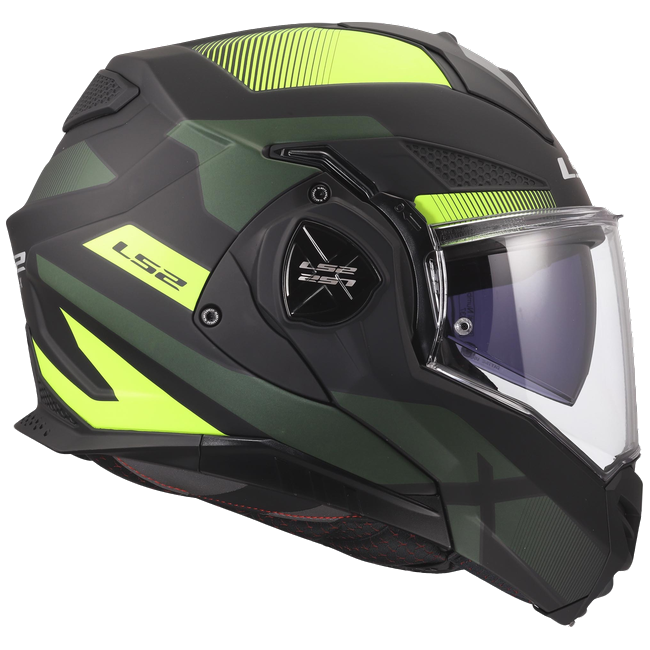 LS2 FF901 Advant X Nova Black H-V Yellow – Flip-Up Touring Helmet ECE 22.06 P/J