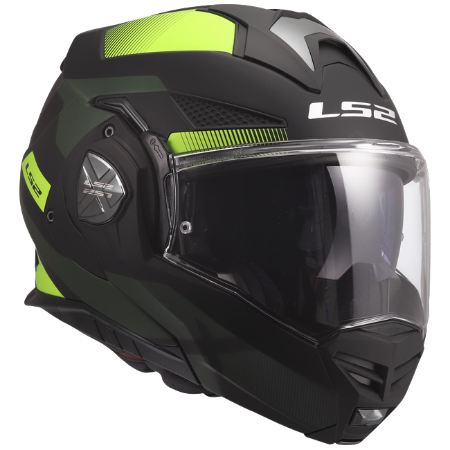 LS2 FF901 Advant X Nova Black H-V Yellow – Flip-Up Touring Helmet ECE 22.06 P/J