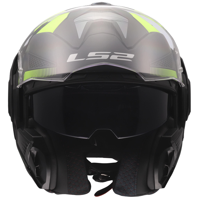 LS2 FF901 Advant X Nova Black H-V Yellow – Flip-Up Touring Helmet ECE 22.06 P/J