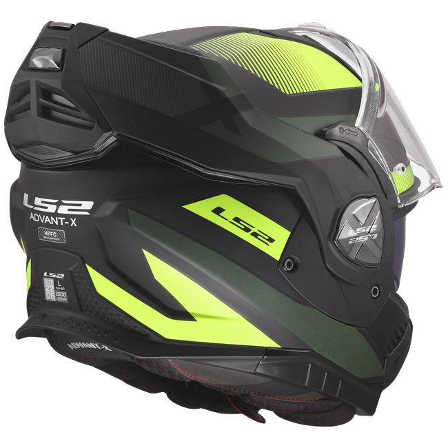 LS2 FF901 Advant X Nova Black H-V Yellow – Flip-Up Touring Helmet ECE 22.06 P/J