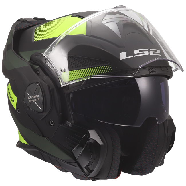 LS2 FF901 Advant X Nova Black H-V Yellow – Flip-Up Touring Helmet ECE 22.06 P/J